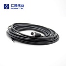 M8 Female Straight Overmolded Cable